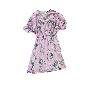 Leith Dolman Sleeve Wrap Minidress NEW